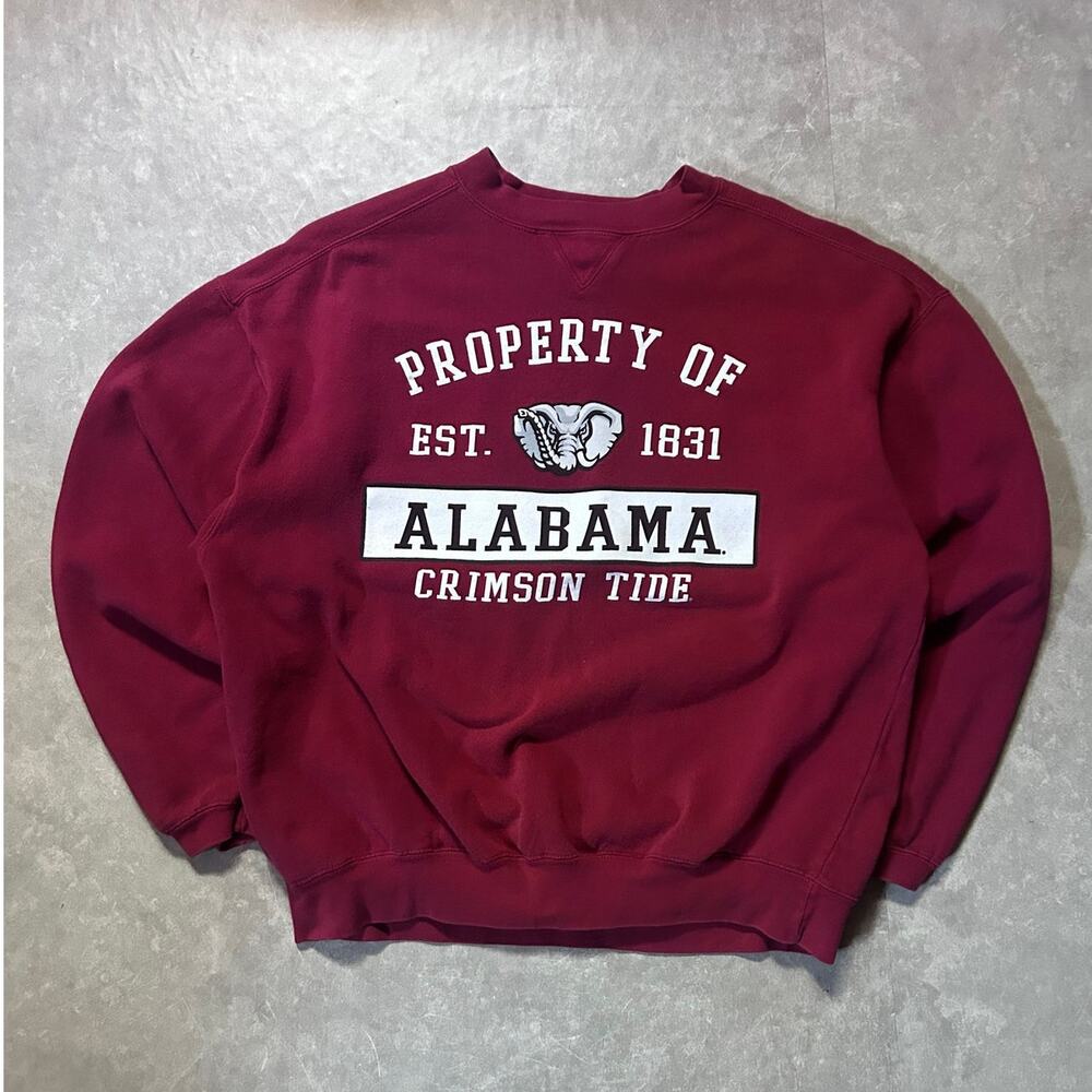 2000's Vintage Alabama Crimson Tide Script Crimson Crewneck